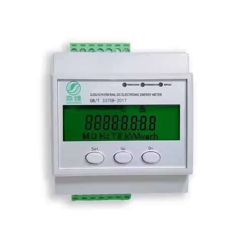 2025 Dc Volt Ampere Watt Energy Meter Power Analyzer Monitoring Dc Solar Energy Meters Lcd Kwh Meter
