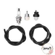 JONY Air Filter Tube, Plastic Easy to Install Spark Plug Set, Black and White Compact Chainsaw Parts