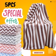 Tebus Murah 5 pcs Handuk Mandi Dewasa Microfiber uk 70 x 140 cm