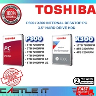 Toshiba P300 Desktop HDD 1TB 2TB 4TB SATA 7200RPM 5400RPM 64MB 128MB 256MB Cache