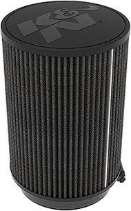 K&N Universal Clamp-On Air Filter: Dry Synthetic, Washable, Oil-Free, Replacement Engine Filter: Fla