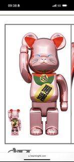 桃金 眯眼 bearbrick 500%