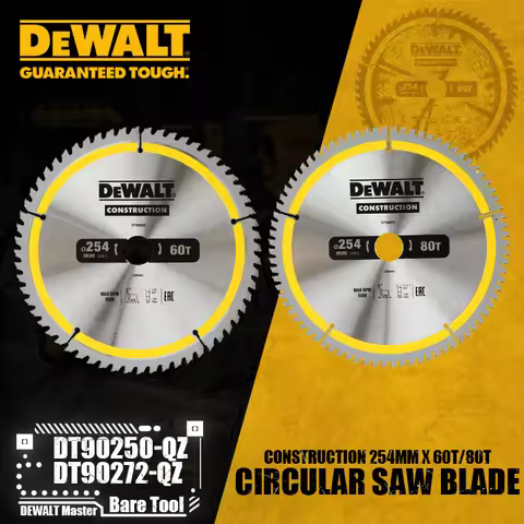 DEWALT DT90250-QZ DT90272-QZ 254MM*60T/80T Construction Circular Saw Blade Power Tool Accessories