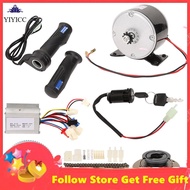 Yiyicc 9pcs/Set 250W 24V Bicycle Conversion Kit E-bike Brush Motor Set Controller Bike High Speed Accessory