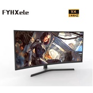 ✌FYHXele 34 Inch 144Hz 1500R Curved Gaming Monitor WQHD Desktop LCD Gamer Computer Screen 3440*1 ๑7