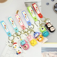 GANTUNGAN Disney Tsum-tsum Mickey Minnie Lotso Pooh Monster Inc Keychain - Adiechain