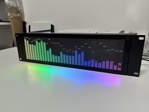 New AS1000 Professional Full Color RGB Pickup Rhythm Rack Mount Music Spectrum Display Analyzer Ster