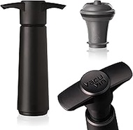 Vacu Vin 854460 Wine Saver Pump with 1 x Vacuum Bottle Stopper - Black