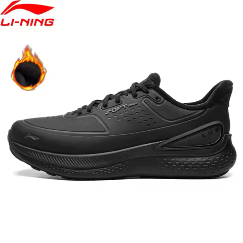 Li-Ning Men's SOFT PLUS 3 FLEECE Lifestyle Shoes Winter Warm Daily Sports Shoes LiNing Trendy Casual