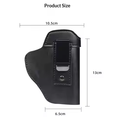 Tactical PU Leather Concealed Pouch For G17 19 23 M92 Training Accessories