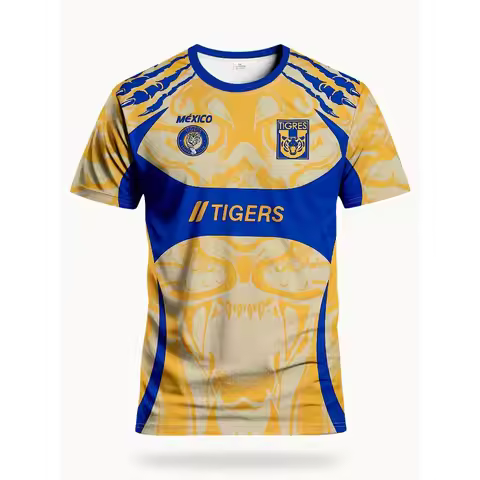 Los Angeles Tigers Men's Football Jersey & Mexico Crew Neck Comfort Sweatshirt with Tiger Graphic Pr