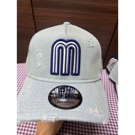 NE 9 Forty A Mexico Denim Damaged Baseball Cap Snapback Adjustable