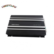 VBESTLIFE Car Amplifier Class AB 4 Channel Speaker with Stereo Sound 2/4 Ohm Support