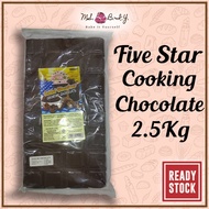 FIVE STAR COOKING CHOCOLATE 2.5KG / COKLAT MASAKAN/LOCAL SELLER