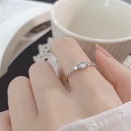 Korea elegant Platinum ring Diamond Adjustable 003R