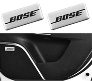ราคต่อ 2 ชิ้น โลโก้ บอส ติด แต่งลำโพง รถยนต์ ทั่วไป BOSE Emblem Plate Square Bose Speaker Emblem Set