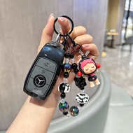 Trend Mall For Mercedes-Benz 3 Buttons Car Remote Key Case For Mercedes-Benz A C E S GLA GLB GLC GLE