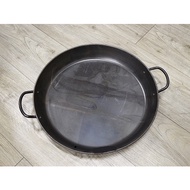 Black Carton Steel Paella Pan / Cooking Pan /  Diameter 38 / 40 / 42 / 45 / 49 / 54 cm