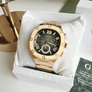 นาฬิกาข้อมือชาย GUESS Mens Gold Tone Multi-function Watch GW0572G2
