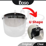BOGO Visor 3 Button BG05 BG25 BO GO Bikko helmet SGV MS88 MAGNUM ARC Swan Clear Tinted Dark Grey Smo