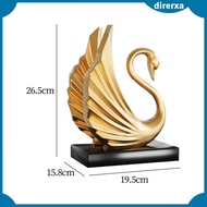 [Direrxa] Swan Figurine Collectible Statue for Bedroom Bookshelf Home Decoration