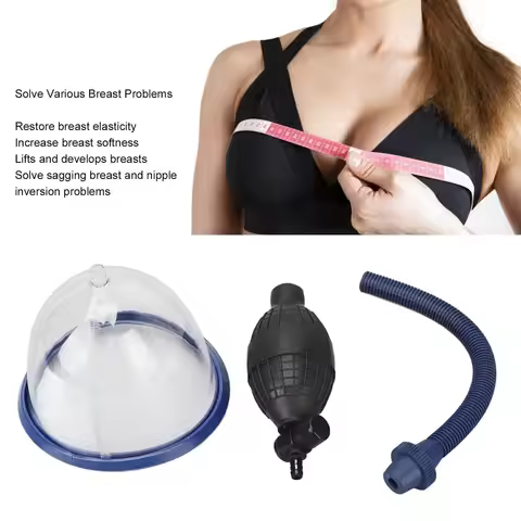 Manual Breast Enlargement Pump For Womens Enlarge Breast Pump Body Breast Massage Cups Vacuum Breast