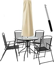 OKPOW Umbrella Cover 420D Oxford Fabric Waterproof Patio Umbrella Covers with Zip, for 7-9 feet Gard