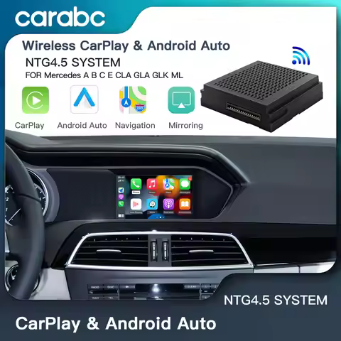 CARABC Wireless CarPlay for Mercedes Benz Android Auto Mirror Link AirPlay Function Models A, B, C, 