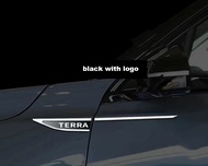 TERRA Car Body Label Decorative Stickers Exterior Accessories Emblems 4pcs for Nissan Terra
