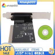 PCI to DB25 Parallel Port Expansion Card PCI Parallel Port Converter Adapter Controller for Desktop 