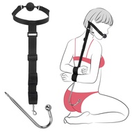 BDSM Sex Bondage Adult Toys - Anal Hook Gag Bondage Couples Toys Mouth to Wrist Restraints Adjustabl