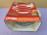 Pyrex 682-M Clear Glass1QT Covered Casserole CORNING 康寧 玻璃砂鍋