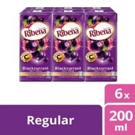 Ribena Blackcurrant Fruit packet drink (200ml x6)