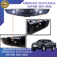 CPS - Nissan Navara NP300 2015-2020 Pickup Truck Front & Rear Bumper Steel Bumper w/ LED Lights Blac
