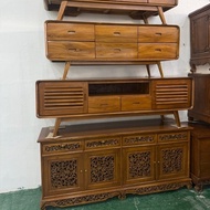 KABINET TV KAYU JATI /CABINET TV KAYU JATI 4 FEET 5 FEET 6FEET