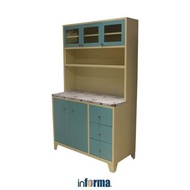 Informa - Kabinet Dapur - Lennox Kabinet Dapur Metal - Biru