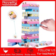 51pcs Wooden Animals Tower Building Blocks Toy Domino Stacking Board Game Montessori Educational gam