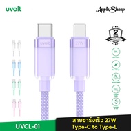 [Cable Fast Charger 1.2 Type-C to Type-L 27W] Braided Charging Cable Mobile Phone Length 1.2m PD27W 