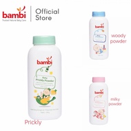 Bambi Baby Powder Prickly Heat 100g - Anti-Irritation Baby Powder Bambi Baby Milky Powder 100g Pink,