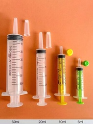 1入組針筒塑膠注射器，一次性獸醫分配液體飼料工業分配寵物注射