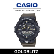 Casio GA-710TU-1A3 Analog-Digital 700 Series Savvy Style Two-tone Utility Color Olive Green Resin Ba