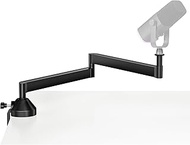 InnoGear Low Profile Mic Arm, Stand Boom Arm Adjustable Microphone Desk with Shock Mount Clip 3/8-5/