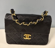 Chanel vintage mini square 18cm 中古方胖子