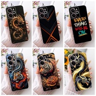 For Realme 14 14T RMX5078 RMX5070 Cool Dragon Tiger Pattern Phone Case Realme14 5G 14T Soft Silicone