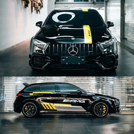 CLA45 Car Sticker Garland AMG Racing Decoration Modified Car Sticker A45 Car Body Side Skirt Sticker