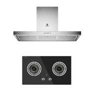 ELECTROLUX เตาฝัง+เครื่องดูดควัน EHG723BA+ECT9623X
