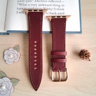 【apple watch錶帶】【手縫溫度】【義大利植鞣革協會認證皮革】