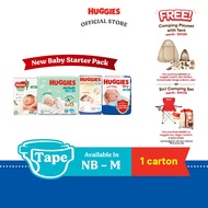 Huggies Newborn baby (NB / S) Diapers - Dry / AirSoft / Naturemade / Skin Perfect (x3/4 packs)
