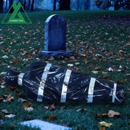 FORBETTER Hanging Corpse, Inflatable Scary Dead Victim Props, Corpse Prop Fake Corpse Large Black Ha