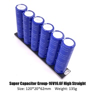 Original KKmol ตัวเก็บประจุแบบค่าคงที่ 16V 16.6F 6ชิ้น/เซ็ต2.7V 100F Farad Capacitor พร้อมความสมดุลข